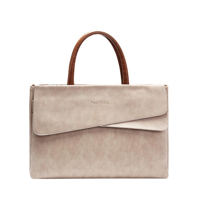 women's cowhide business shoulder bag, view 7 - MRSLM