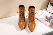 women's side zipper short boots, view 3 - MRSLM