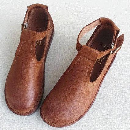 Handmade cowhide soft sole women's shoes, view 3 - MRSLM