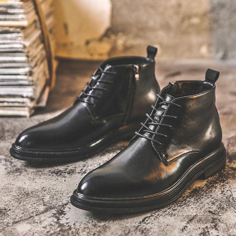 Men's pointed toe Martin boots, view 4 - MRSLM