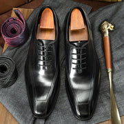 Men's casual Oxford leather shoes, view 4 - MRSLM