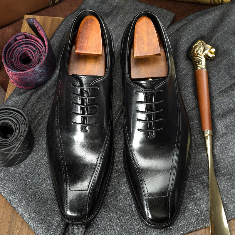 Men's casual Oxford leather shoes, view 4 - MRSLM