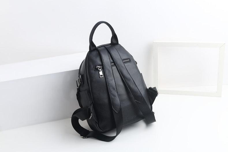 small cowhide leather backpack, view 2 - MRSLM