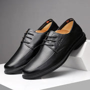 Men's business dress casual leather shoes, view 9 - MRSLM