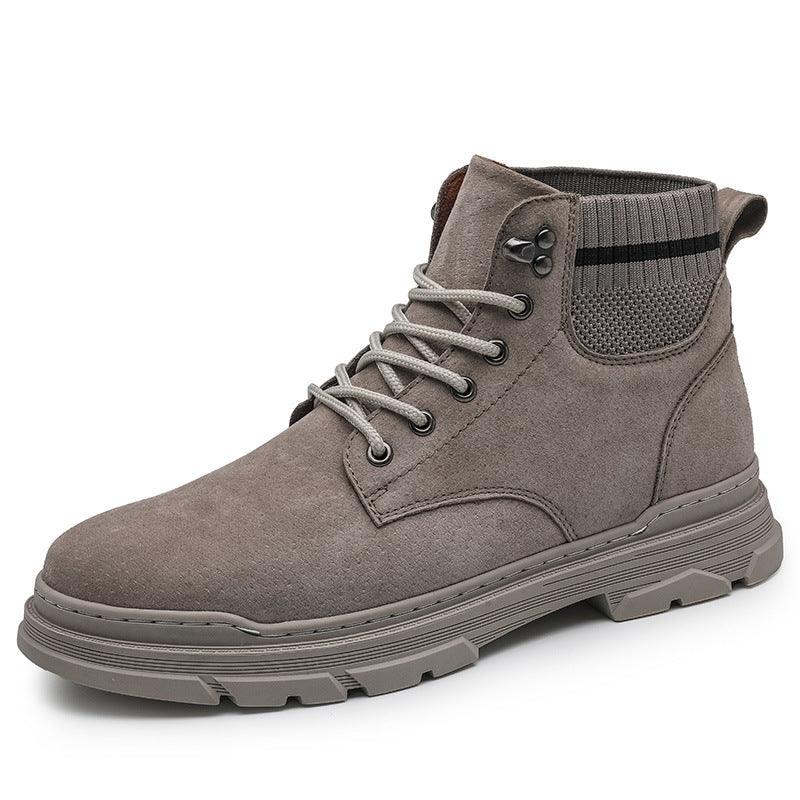 Men's mid-top front-tie boots, view 4 - MRSLM