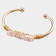 gold-plated crystal bracelet, view 5 - MRSLM