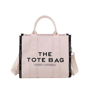 Cross-border Canvas Bag Women's Urban Simple Messenger Bag Large Capacity Crossbody Bag Square Tote Bag Womenbags - MRSLM