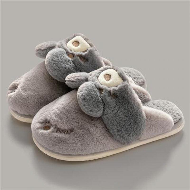 rabbit plush indoor slippers, view 6 - MRSLM