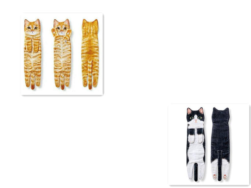 cat shape hand towel, view 3 - MRSLM