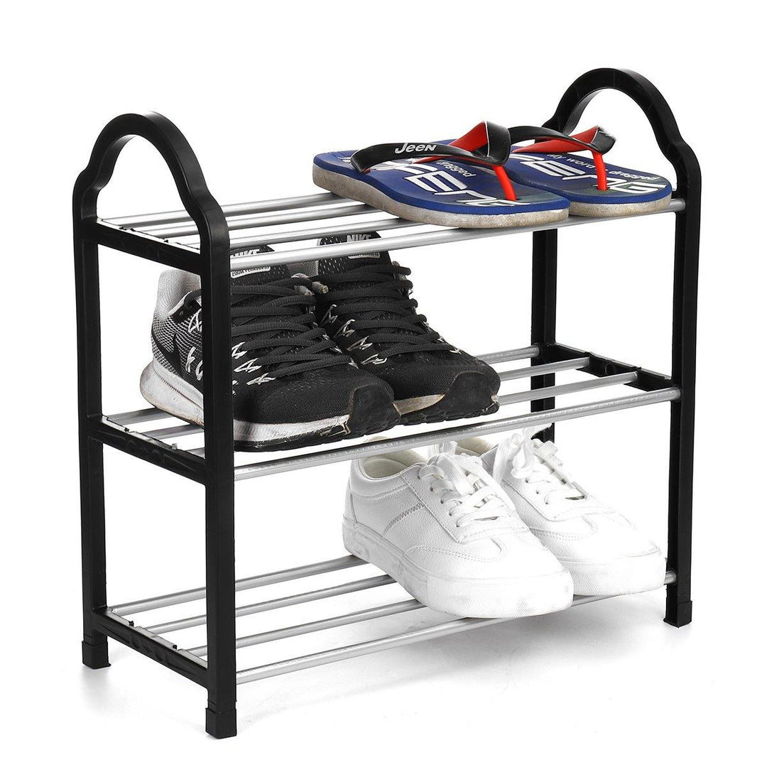 3/4 Tier Space Saving Shoe Storage Organizer Free Standing Shoe Tower Racks Shelves Shelf - MRSLM