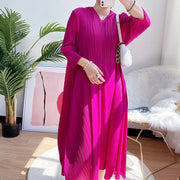 hooded pleated maxi dress, view 9 - MRSLM
