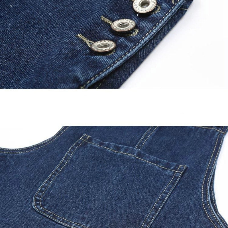 loose overalls dress, view 6 - MRSLM