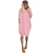 women's casual wife mom boss printed dress, view 3 - MRSLM
