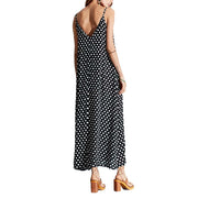 Women's cami dot printed maxi dress, view 9 - MRSLM