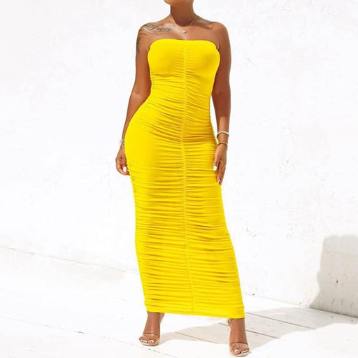 women's bodycon maxi dress - MRSLM