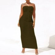 women's bodycon maxi dress, view 9 - MRSLM