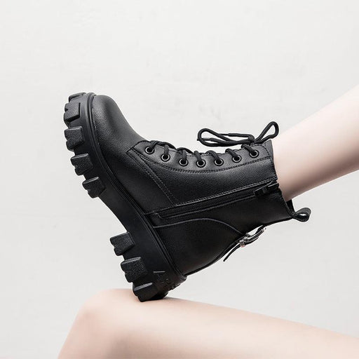 vintage british style leather boots - MRSLM