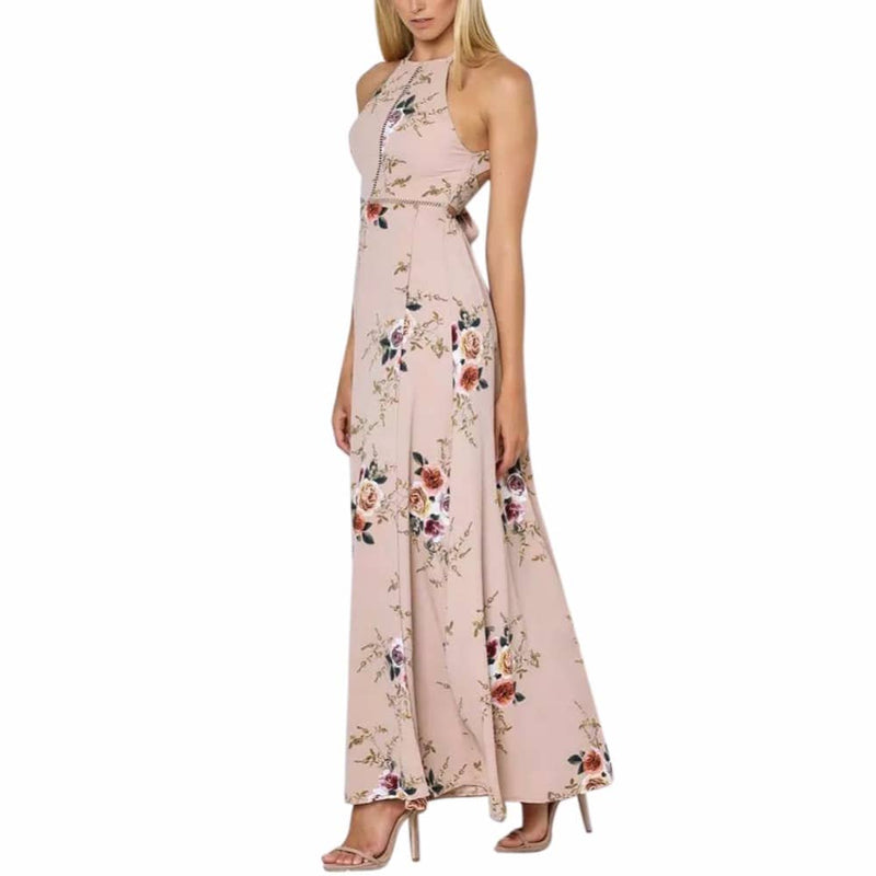 Women's floral printed long dress, view 10 - MRSLM