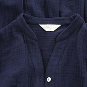 Button down linen tea women's dress, view 8 - MRSLM