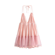 swing low spaghetti strap dress, view 2 - MRSLM