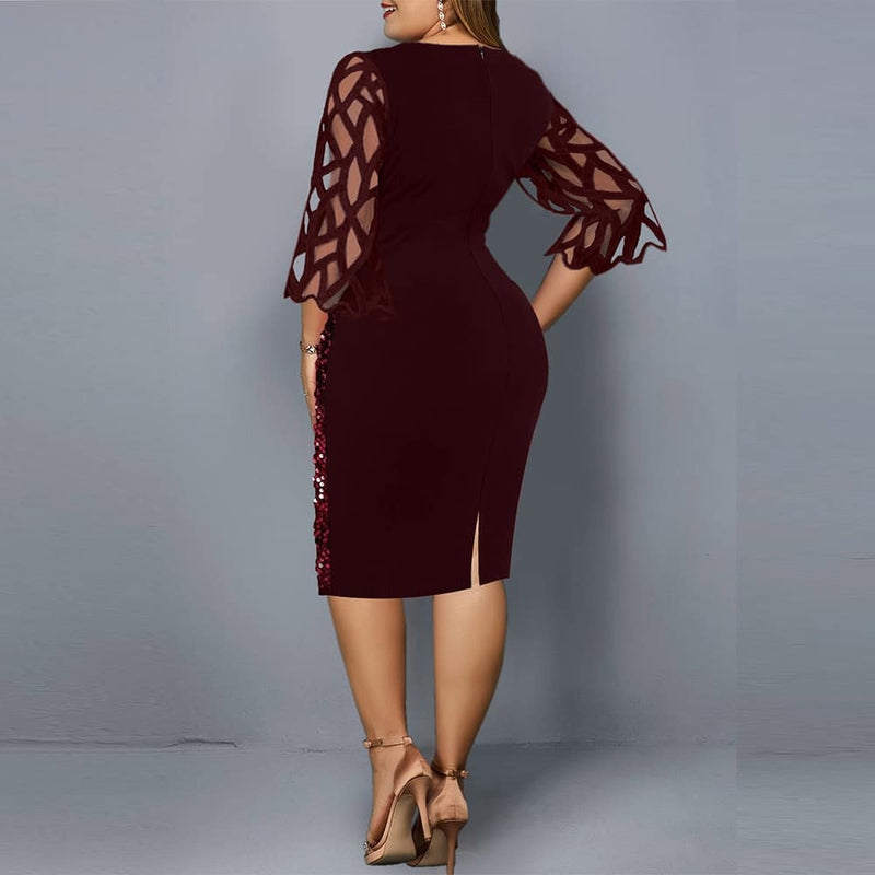 women's summer pencil dress, view 5 - MRSLM