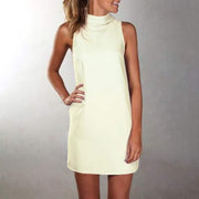 women's turtleneck elegant dress, view 7 - MRSLM