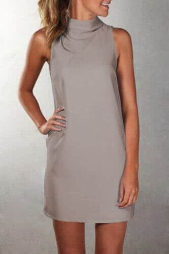 casual summer turtleneck dress, view 2 - MRSLM