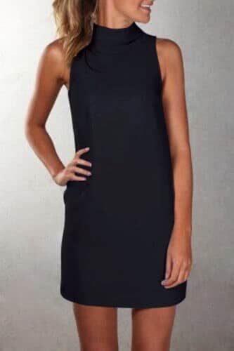 casual summer turtleneck dress, view 5 - MRSLM