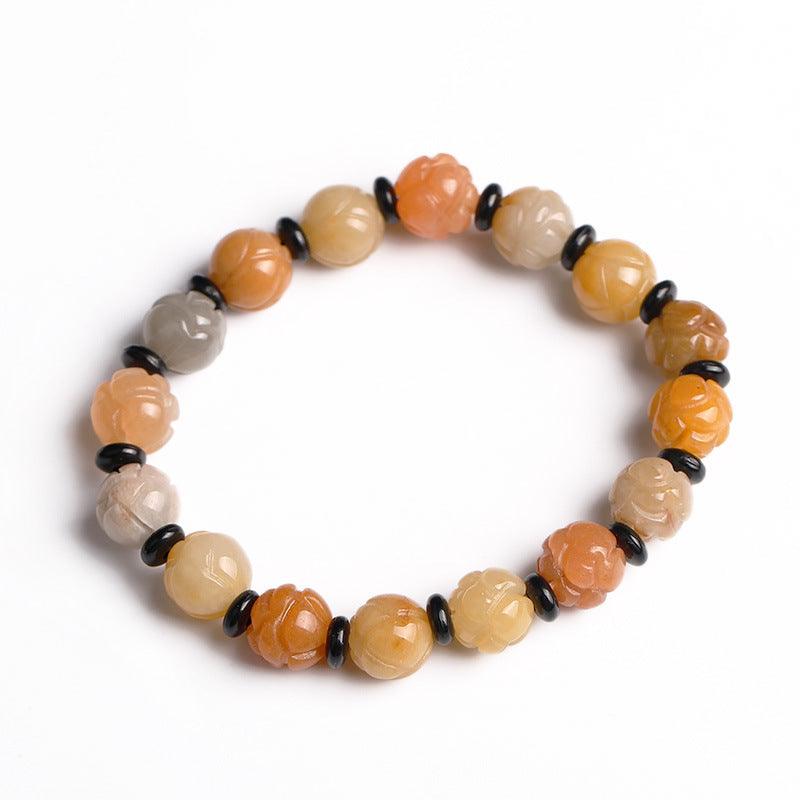 jade lotus bead bracelet, view 13 - MRSLM