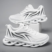 Men's sports mesh running shoes, flame pattern - MRSLM