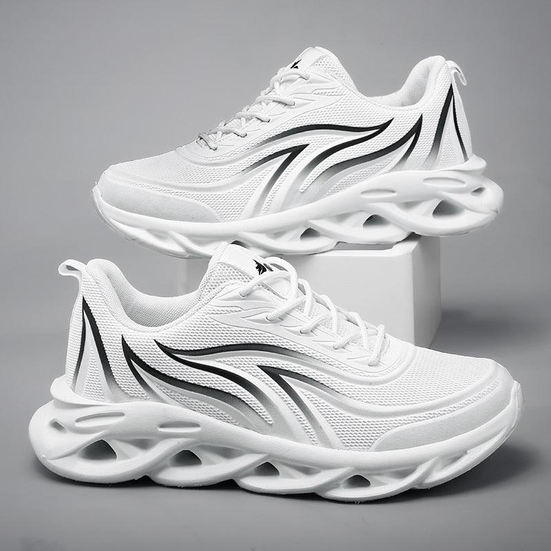 Men's sports mesh running shoes, flame pattern, view 13 - MRSLM