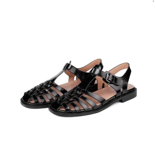 women's woven flat sandals, view 2 - MRSLM