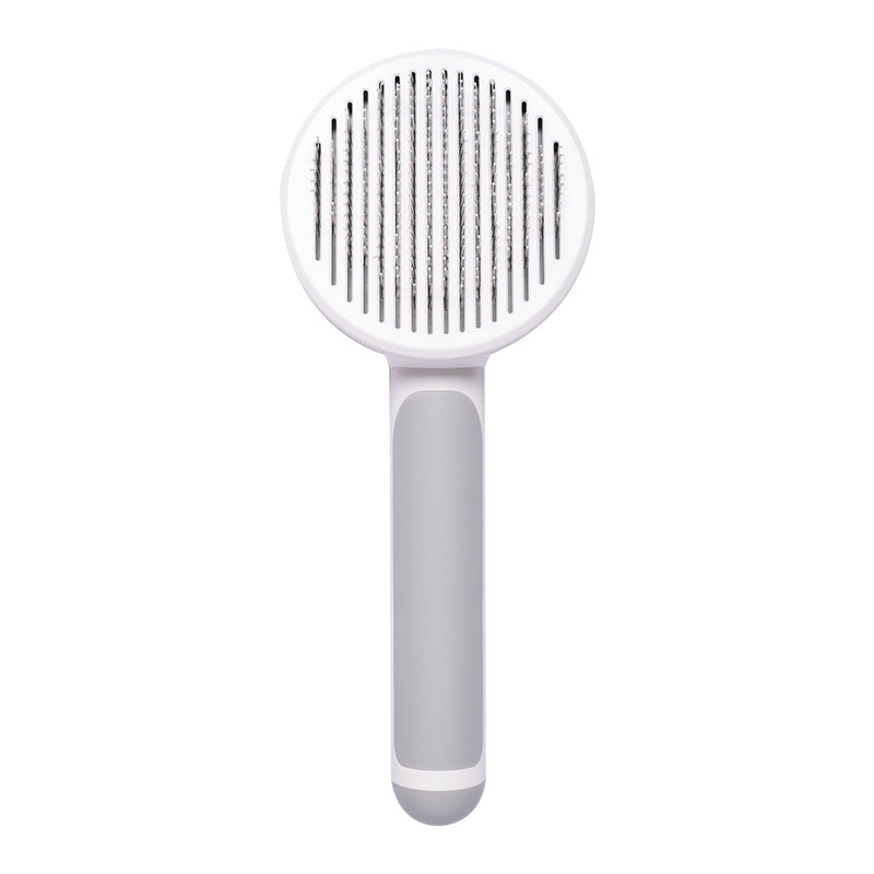 Pet Cat Brush Hand-held Self-cleaning Grooming Comb