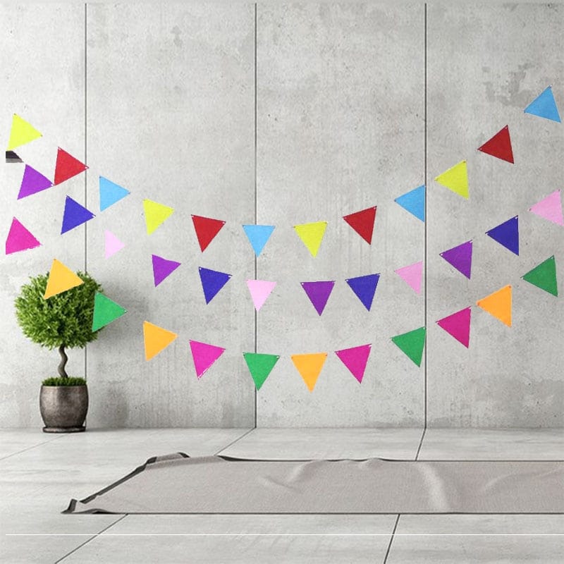 fabric flag garland for party, view 15 - MRSLM