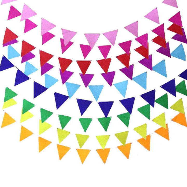 Fabric Flag Garland for Party