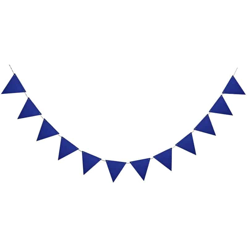 fabric flag garland for party, view 3 - MRSLM