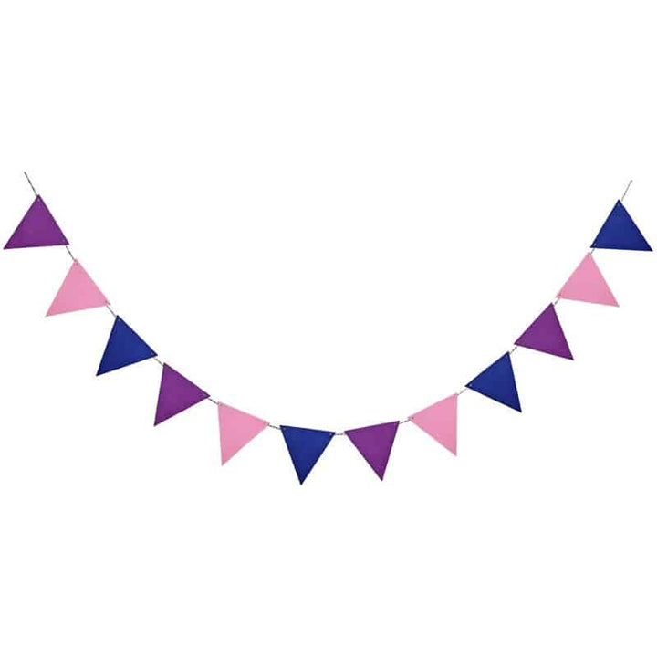 Fabric Flag Garland for Party