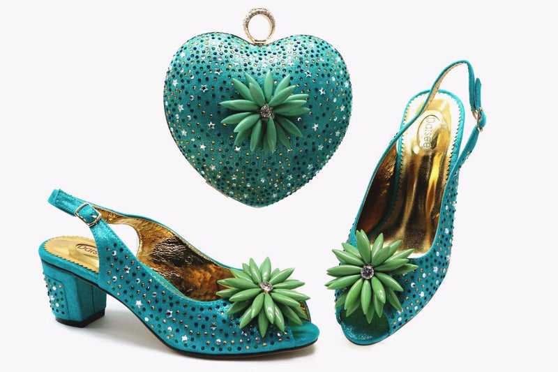 large size short heel fish mouth sandals with bag - MRSLM