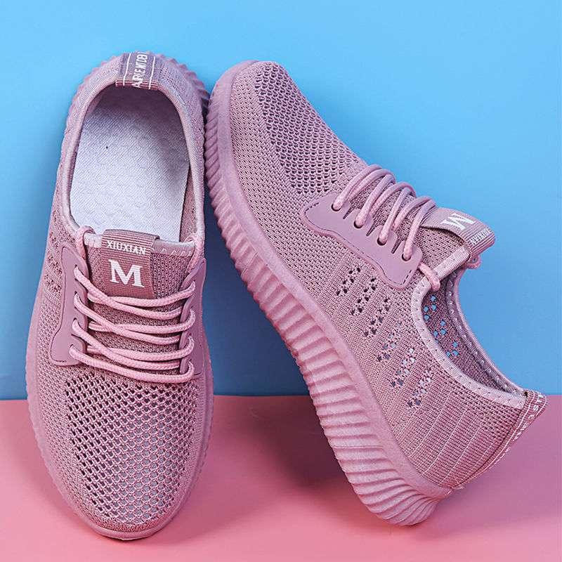 Women's breathable hollow mesh platform shoes, view 3 - MRSLM