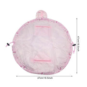 Drawstring makeup organizer pouch, view 7 - MRSLM