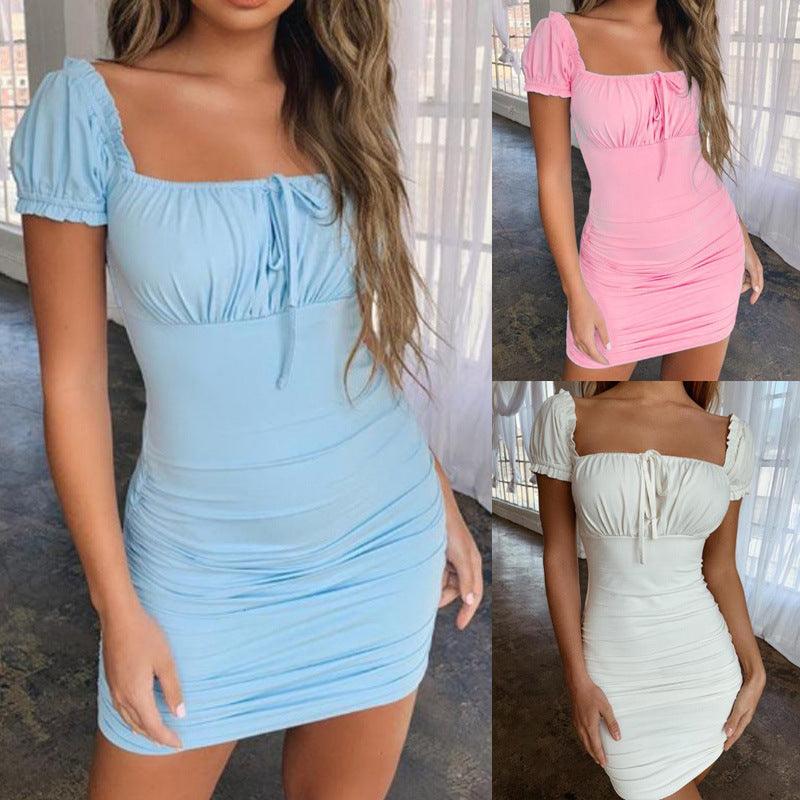 slim square collar jumpsuit - MRSLM