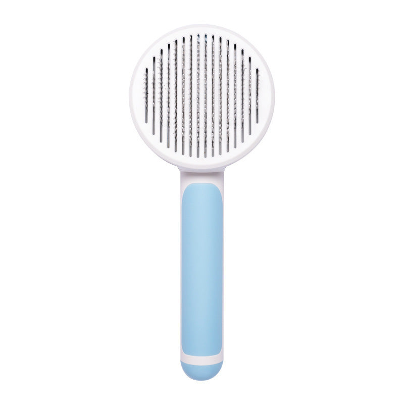 Pet Cat Brush Hand-held Self-cleaning Grooming Comb