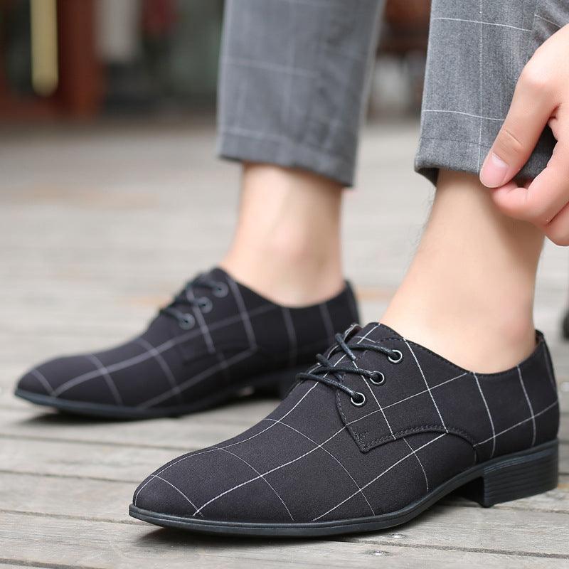 Men's casual canvas leather shoes - MRSLM