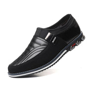 Men's black round toe casual shoes, view 7 - MRSLM
