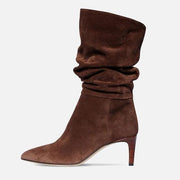 pointed toe stiletto mid-top boots, view 7 - MRSLM