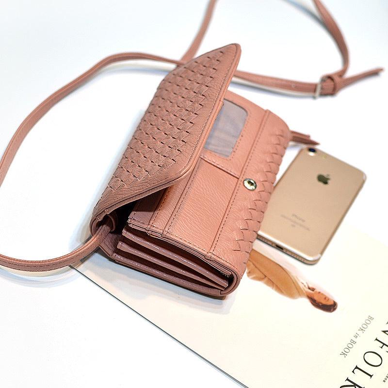 handmade woven long wallet bag for women, view 9 - MRSLM