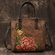 European and American Leather Retro Handbag - MRSLM