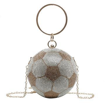 Rhinestone ball crossbody evening bag, view 7 - MRSLM