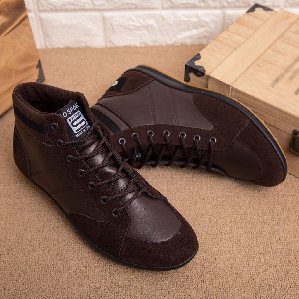 British Faux Leather Boots