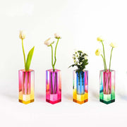 acrylic square column bubble vase, view 7 - MRSLM